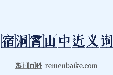 宿洞霄山中近义词是什么意思的图片